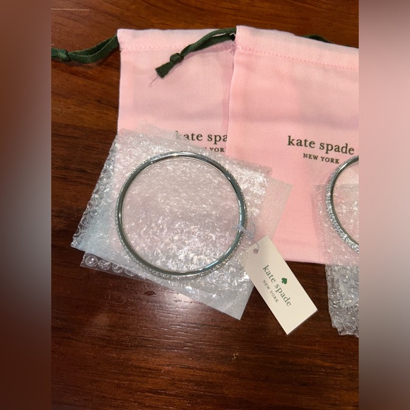 Two Kate Spade Silver Color Crystal Bracelets. - Picture 4 of 5